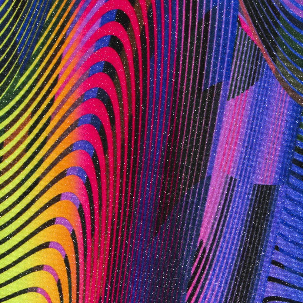 Lycra Galaxy Glitter Ondas - Ribes y Casals