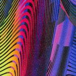 Lycra Galaxy Glitter Ondas - Ribes y Casals