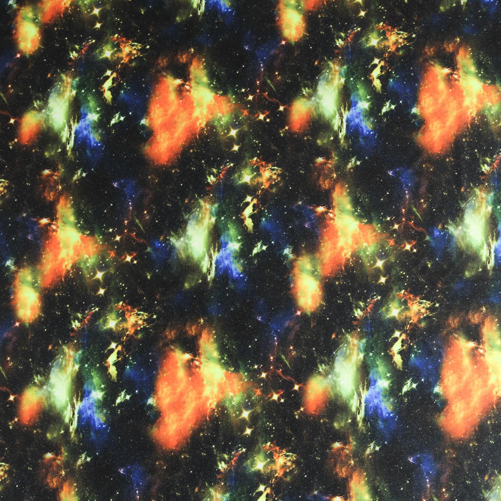 Lycra Galaxy Glitter Stars - Ribes y Casals