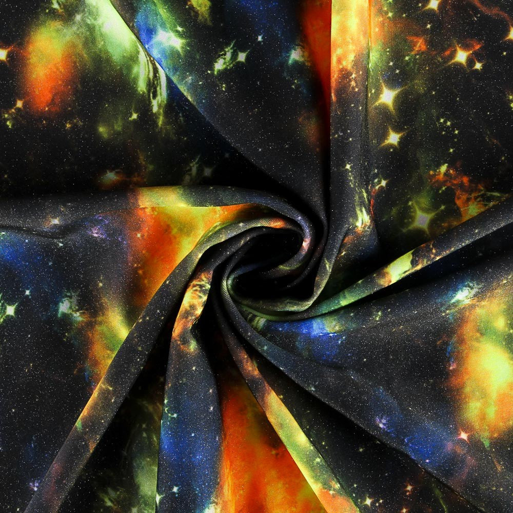 Lycra Galaxy Glitter Stars - Ribes y Casals