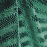 Lycra Glitter Ondas  Terciopelo Verde - Ribes y Casals