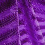 Lycra Glitter Ondas  Terciopelo Violeta - Ribes y Casals