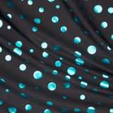 Lycra Lunares Metal Aguamarina - Ribes y Casals