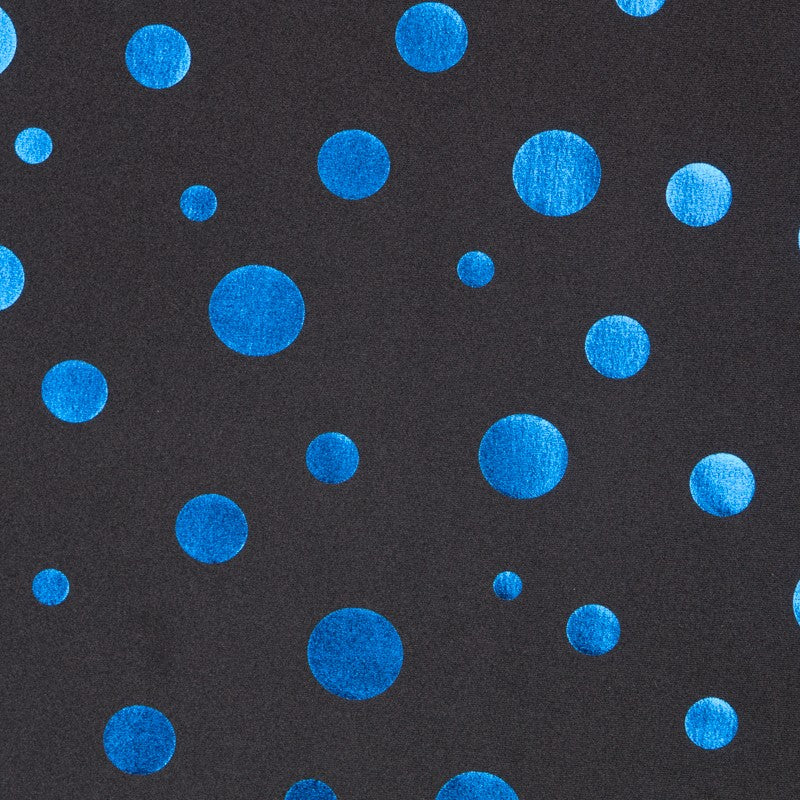 Lycra Lunares Metal Azulón - Ribes y Casals