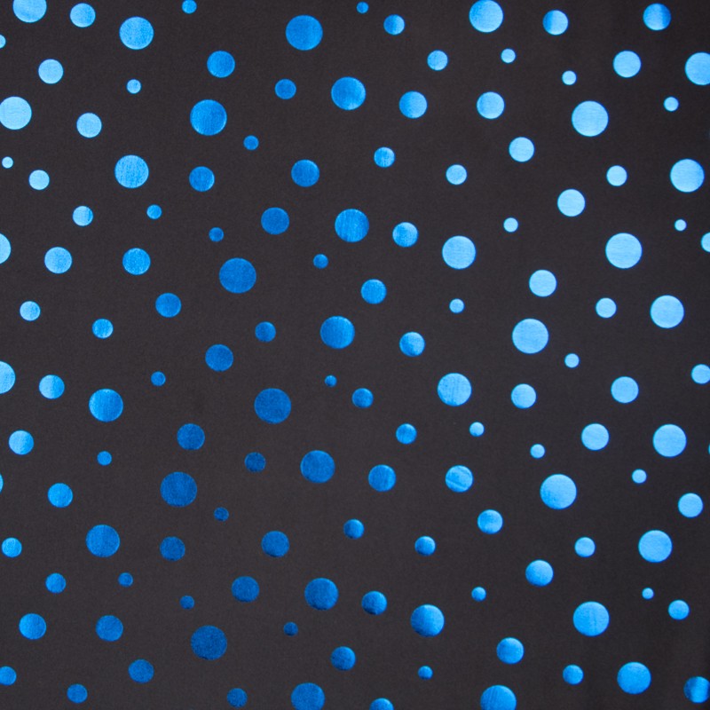 Lycra Lunares Metal Azulón - Ribes y Casals