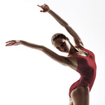 Lycra Roja Lunas Plateado - Ribes y Casals