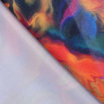 Lycra Foil Marmol Multicolor - Ribes y Casals