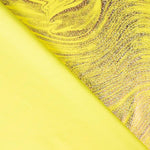 Lycra Foil Marmoleado Amarillo - Ribes y Casals