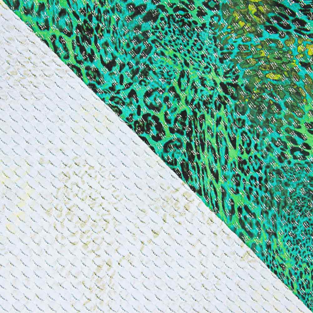 Lycra Lúrex Leopardo Verde - Ribes y Casals