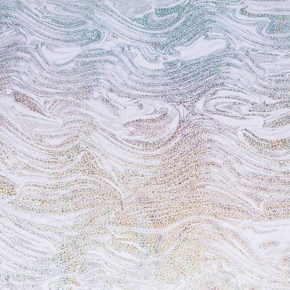 Lycra Foil Marmoelado Blanco - Ribes y Casals