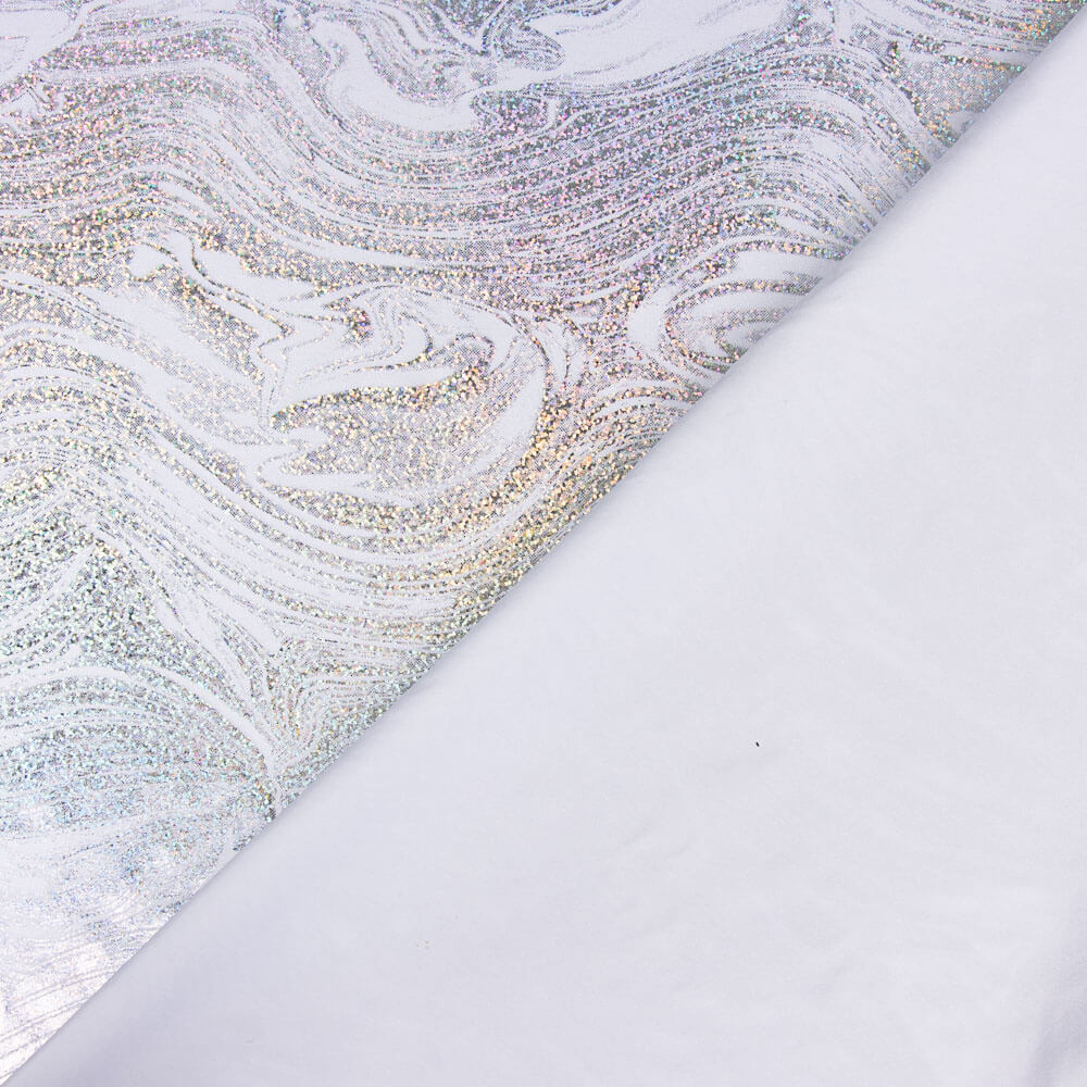 Lycra Foil Marmoelado Blanco - Ribes y Casals