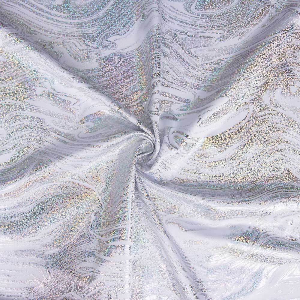 Lycra Foil Marmoelado Blanco - Ribes y Casals
