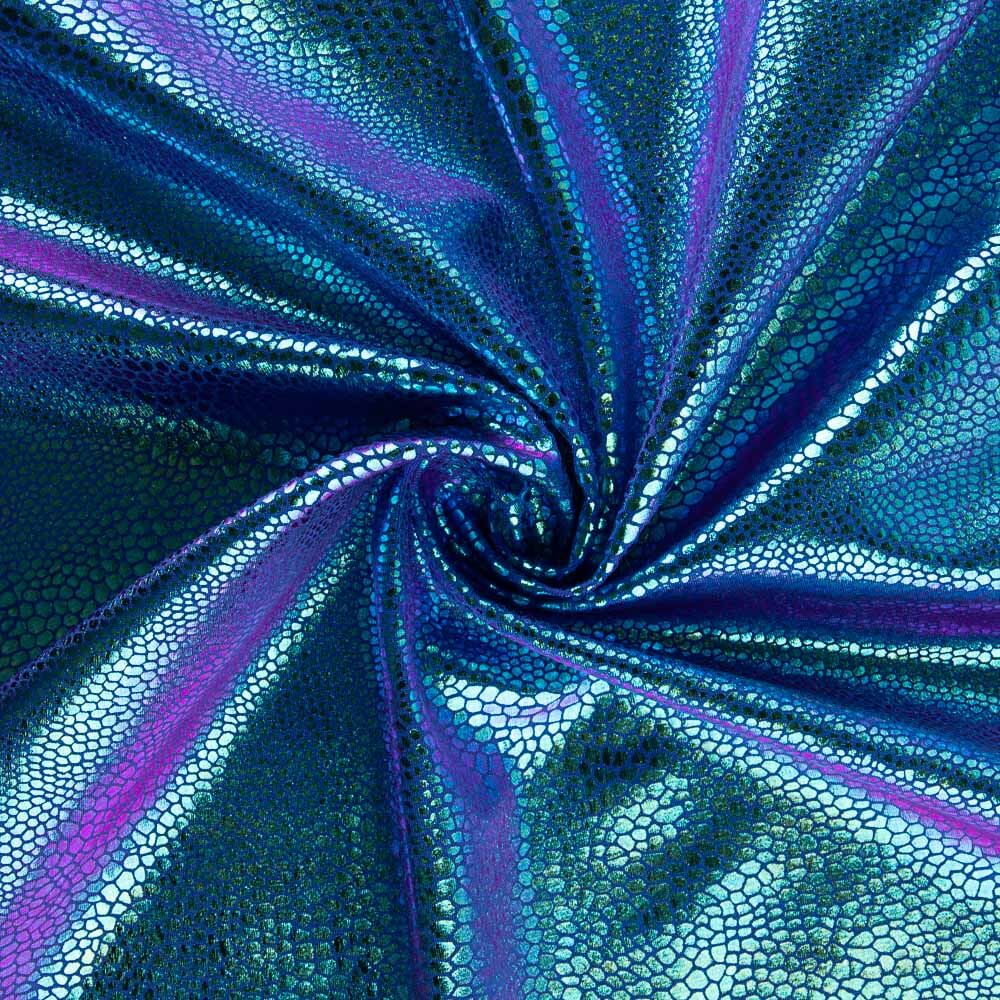 Lycra Serpiente Holográfica Azulón - Ribes y Casals