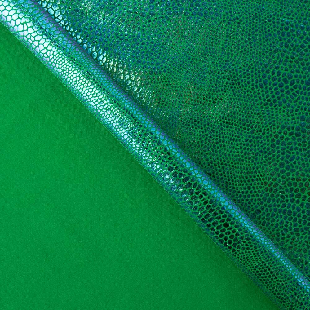 Lycra Serpiente Holográfica Verde - Ribes y Casals