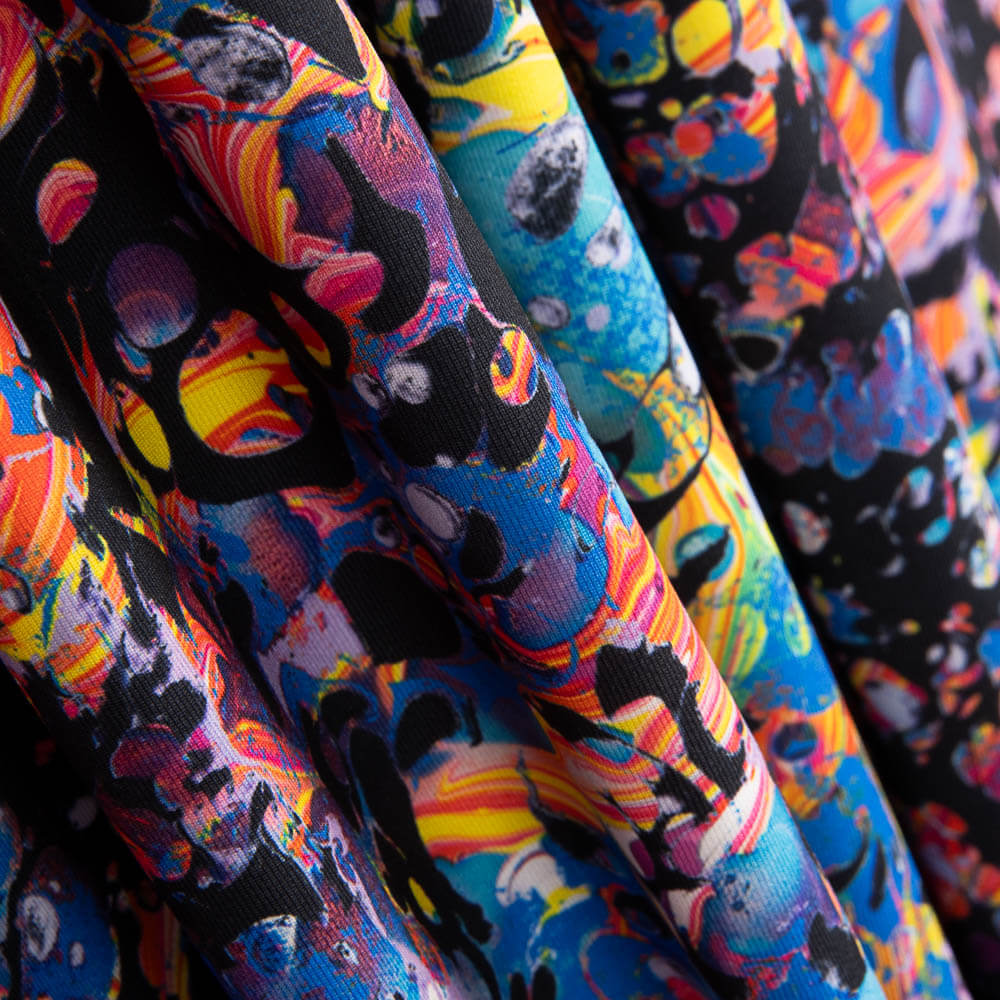 Lycra Estampada Graffiti Colores - Ribes y Casals