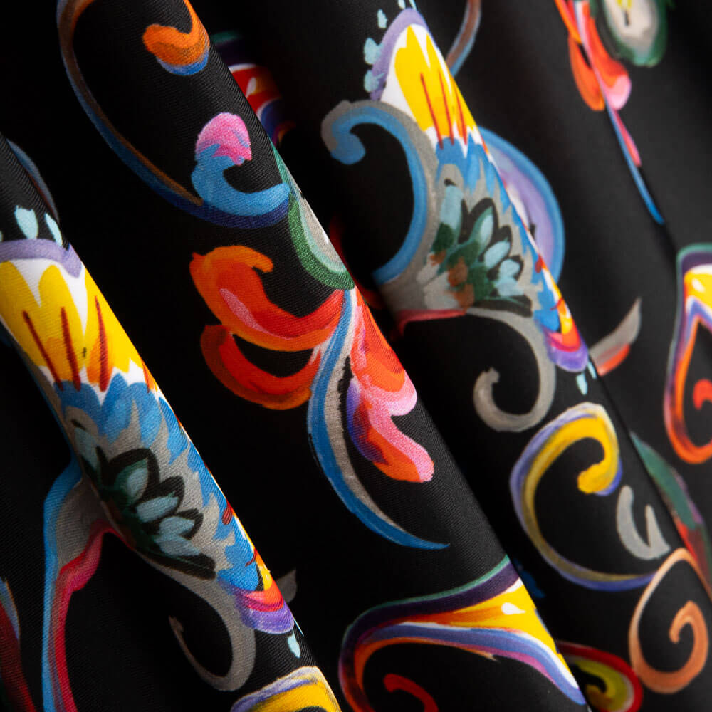 Punto Spandex Flores Multicolor - Ribes y Casals