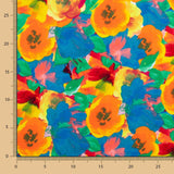 Lycra Printed Acuarela Flor Rosas - Ribes y Casals