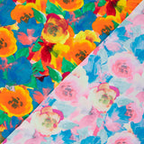 Lycra Printed Acuarela Flor Rosas - Ribes y Casals