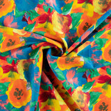 Lycra Printed Acuarela Flor Rosas - Ribes y Casals