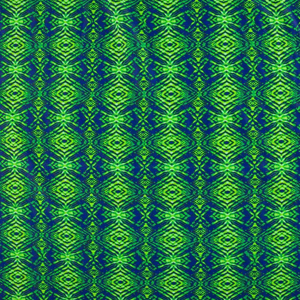 Lycra Printed Rombos Verde - Ribes y Casals