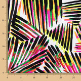 Lycra Printed Rayada Rosa-Negro - Ribes y Casals