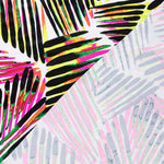 Lycra Printed Rayada Rosa-Negro - Ribes y Casals