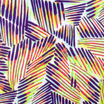 Lycra Printed Rayada Lima-Morado - Ribes y Casals