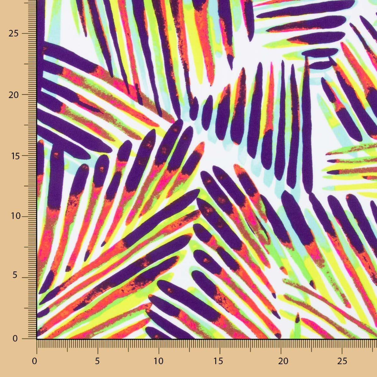 Lycra Printed Rayada Lima-Morado - Ribes y Casals