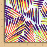 Lycra Printed Rayada Lima-Morado - Ribes y Casals