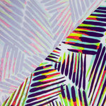 Lycra Printed Rayada Lima-Morado - Ribes y Casals