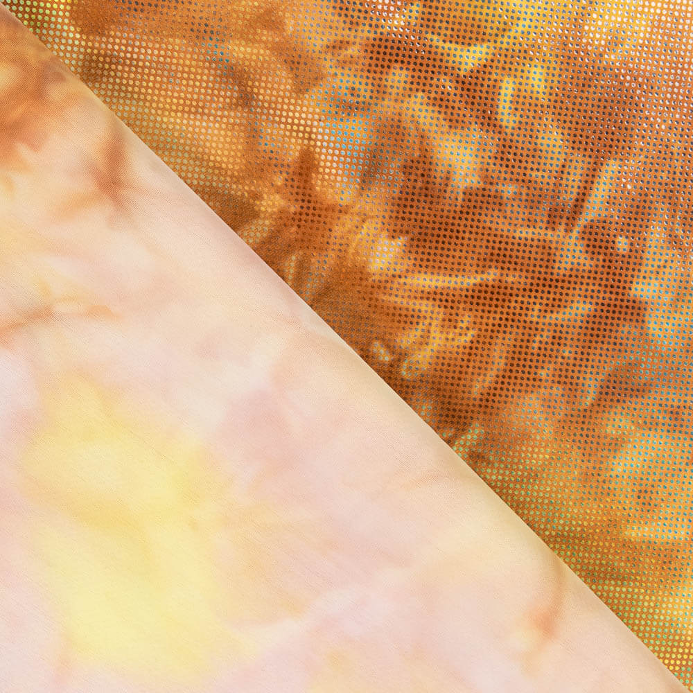 Lycra Hologram Relieve Naranja - Ribes y Casals