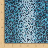 Lycra Lamé Leopardo Azul - Ribes y Casals