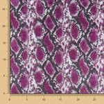 Lycra Lamé Serpiente Ciclamen - Ribes y Casals