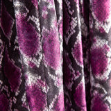 Lycra Lamé Serpiente Ciclamen - Ribes y Casals