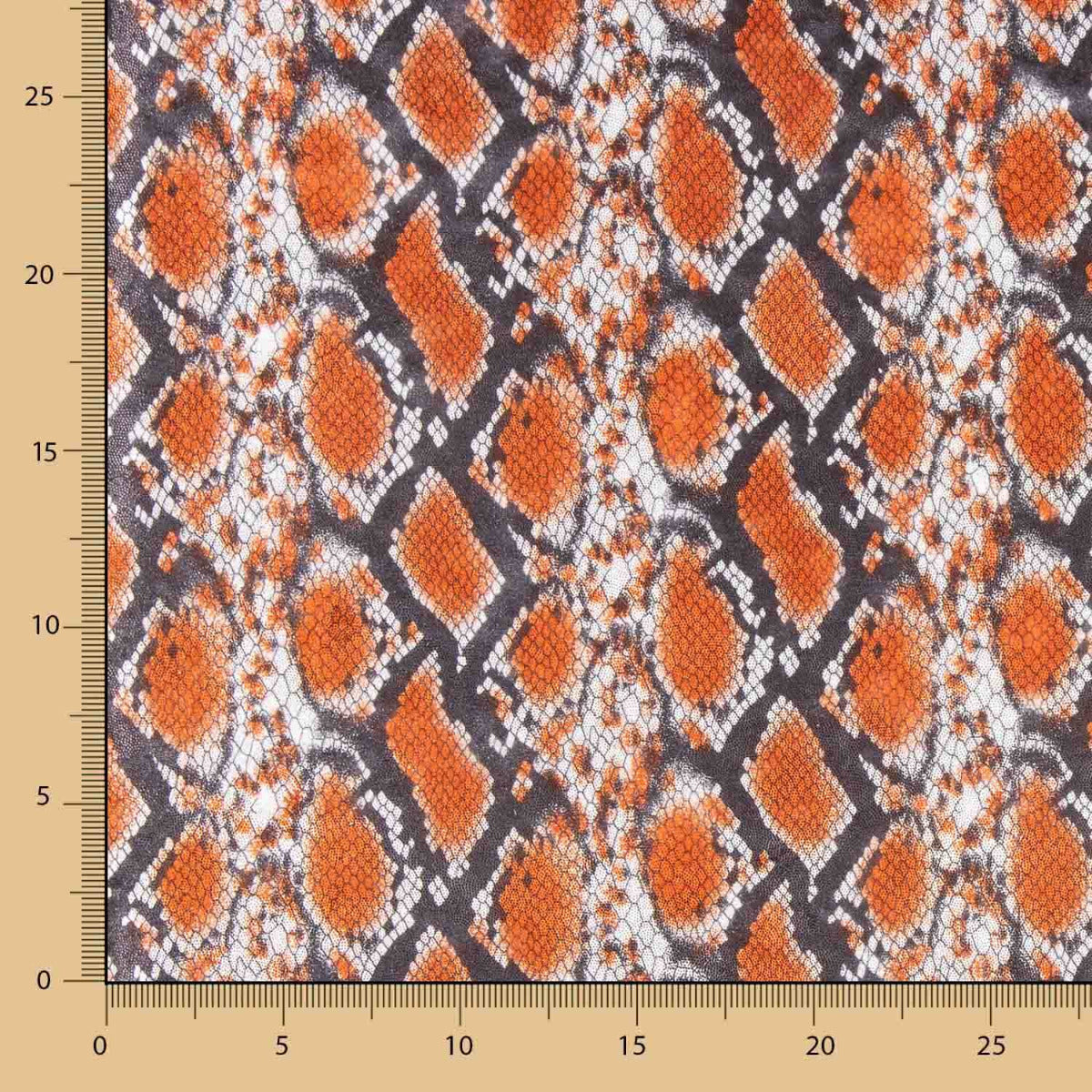 Lycra Lamé Serpiente Teja - Ribes y Casals