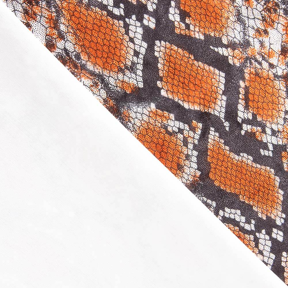 Lycra Lamé Serpiente Teja - Ribes y Casals