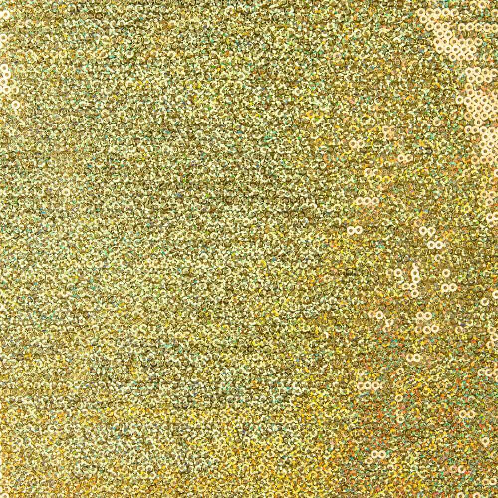 Retal Lentejuela Lycra Holográfica Oro 150x140 cm - Ribes y Casals