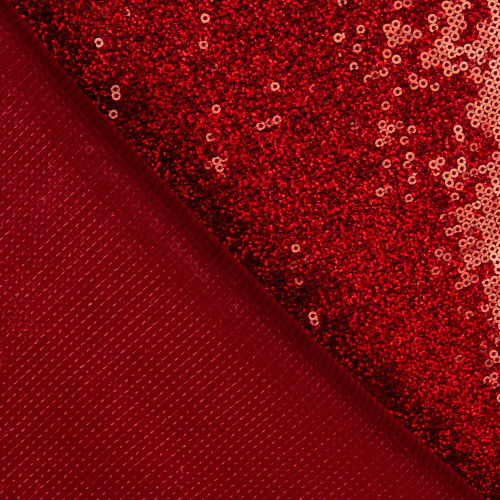 Lentejuela Lycra Holográfica Rojo - Ribes y Casals