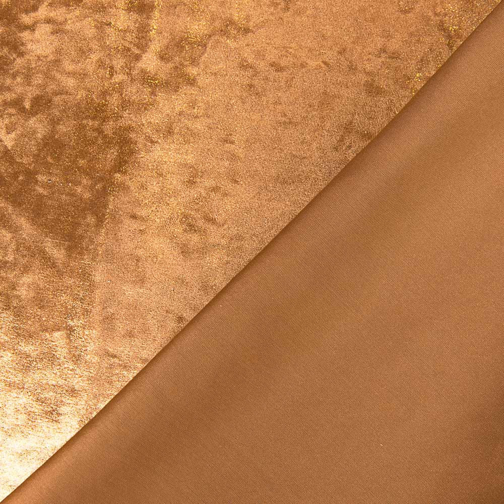 Terciopelo Lycra Foil Naranja - Ribes y Casals