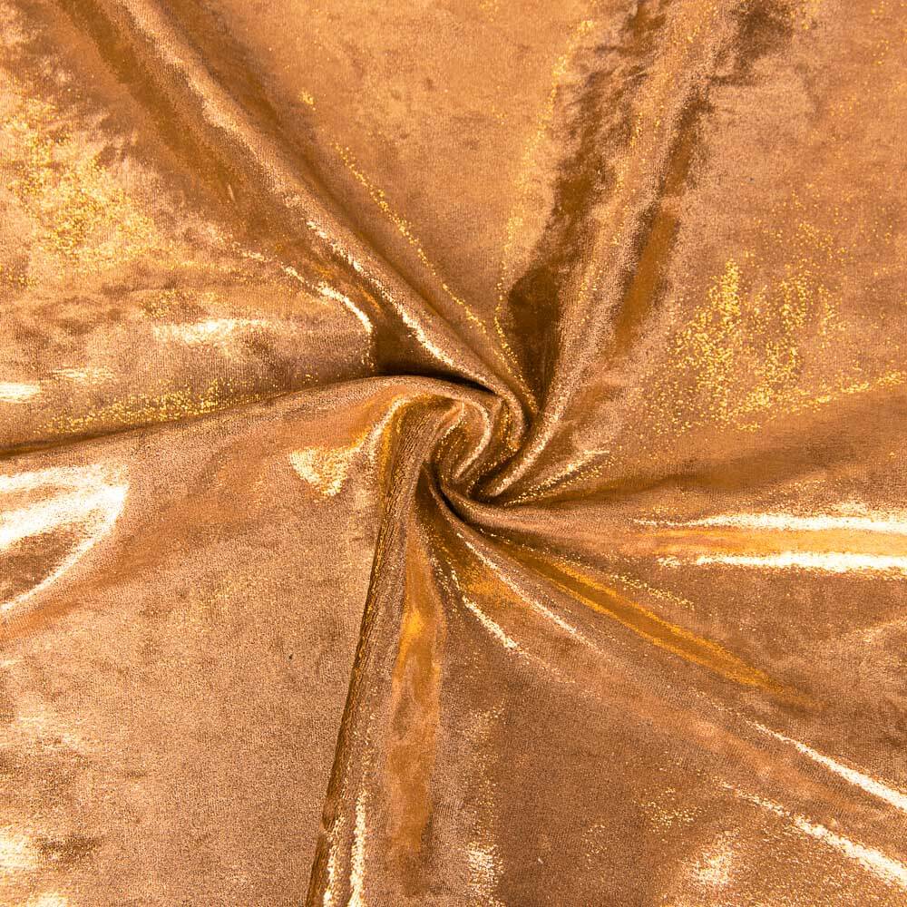 Terciopelo Lycra Foil Naranja - Ribes y Casals