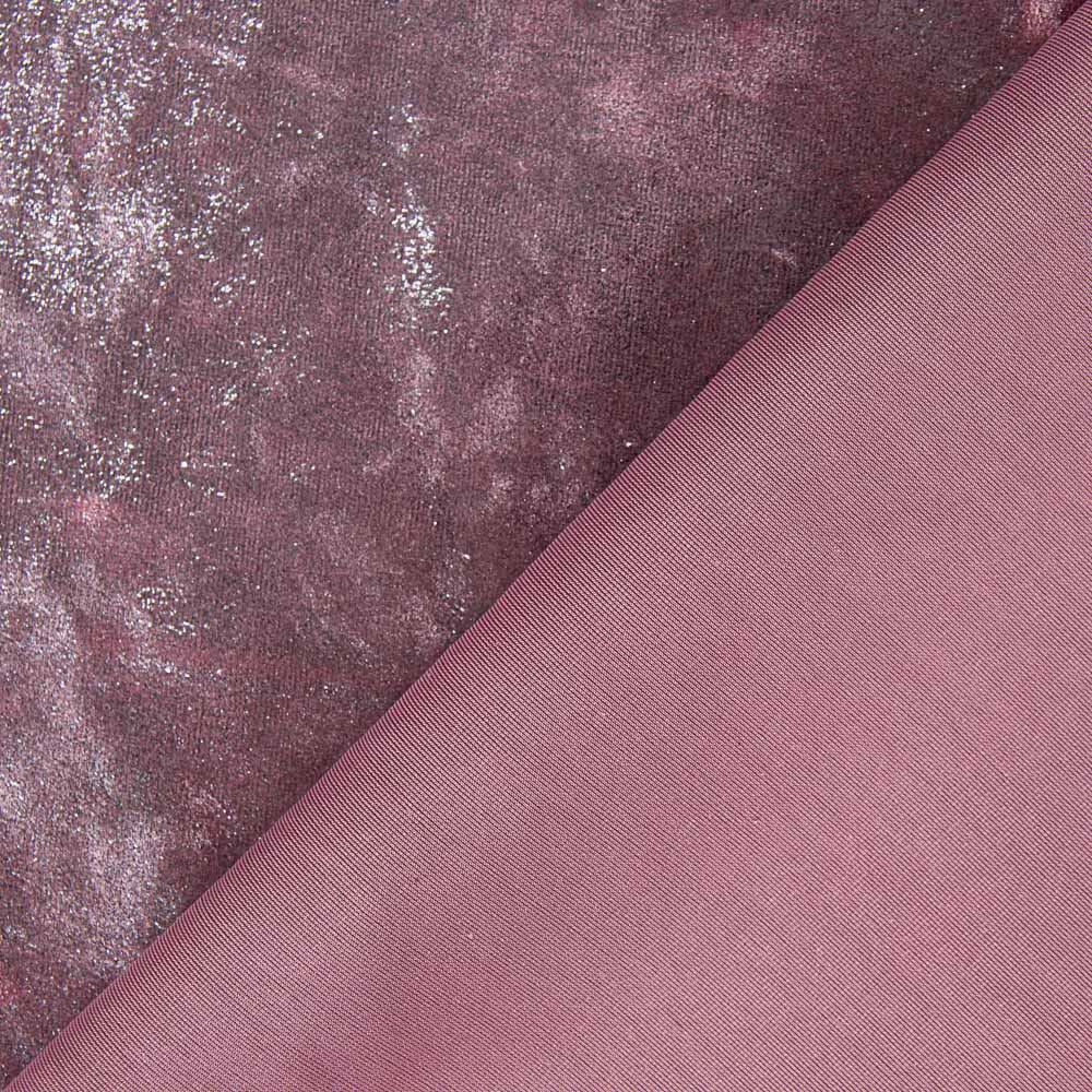 Terciopelo Lycra Foil Rosa - Ribes y Casals