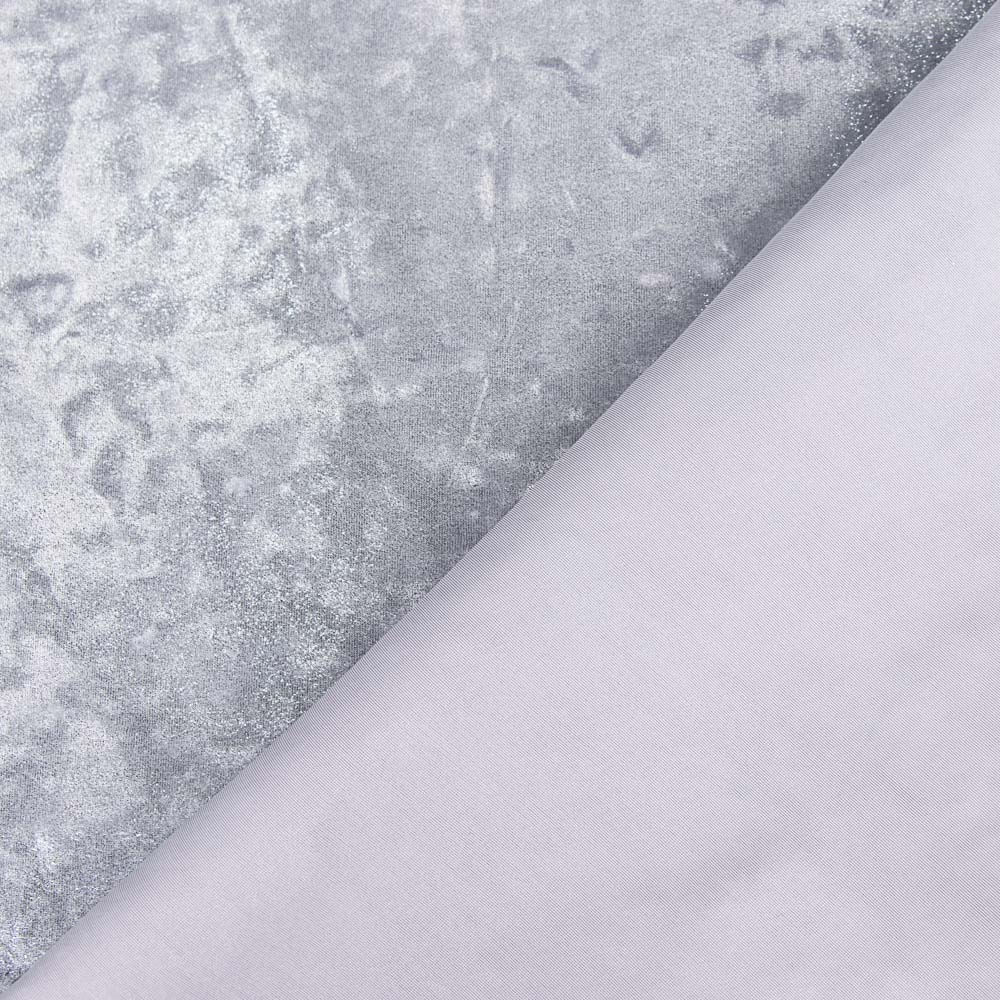 Terciopelo Lycra Foil Gris - Ribes y Casals