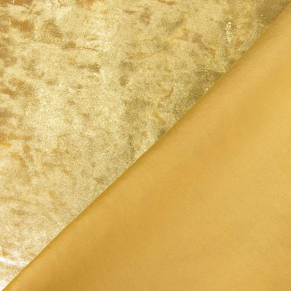 Terciopelo Lycra Foil Oro - Ribes y Casals