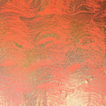 Lycra Foil Marmoleado Naranja - Ribes y Casals