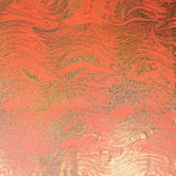 Lycra Foil Marmoleado Naranja - Ribes y Casals