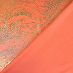 Lycra Foil Marmoleado Naranja - Ribes y Casals