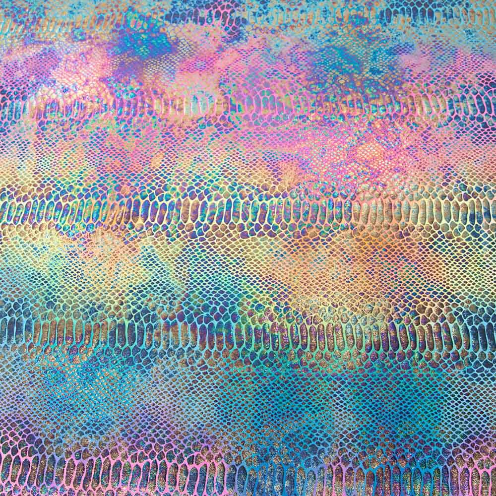 Lycra Foil Serpiente Azul - Ribes y Casals