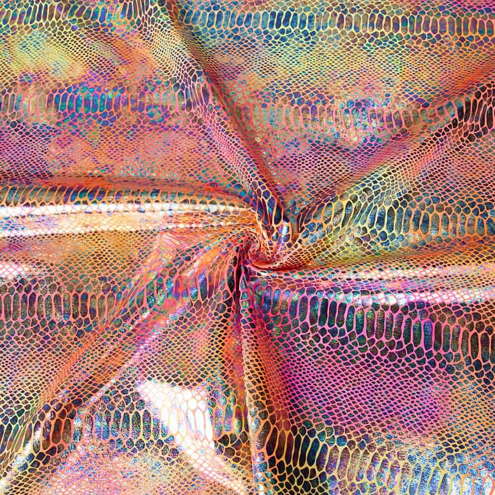 Lycra Foil Serpiente Rosa - Ribes y Casals