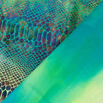 Lycra Foil Serpiente Verde - Ribes y Casals