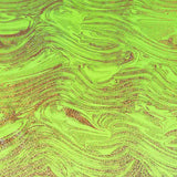 Lycra Foil Marmoleado Verde - Ribes y Casals